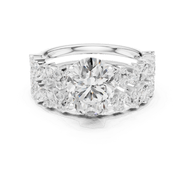 Oval Shape Sterling Silver Wedding Ring Sets